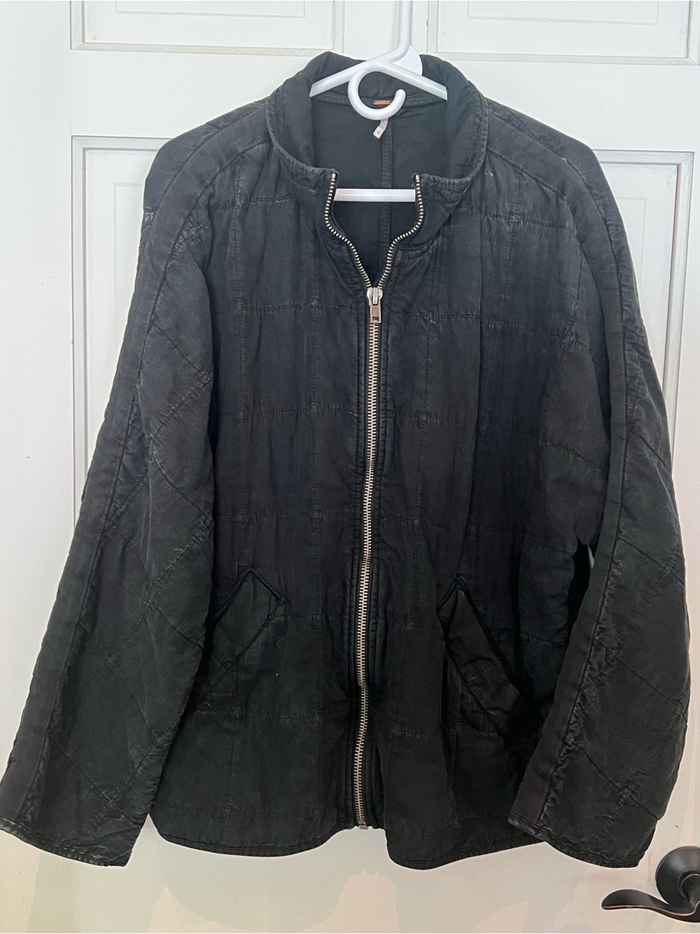 Free People women Dolman Quilted Knit Jacket